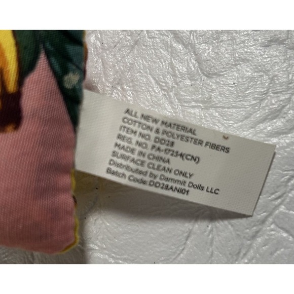 New‎ Dammit Doll Banana Pink Hair Voodoo Stress Relief Savanna Banana Baseball - Picture 5 of 6